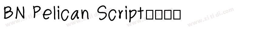BN Pelican Script字体转换